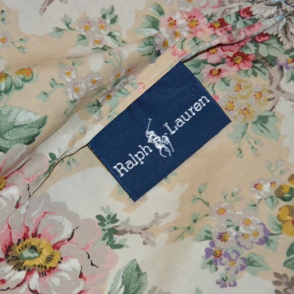 Vintage Ralph Lauren POLO Brittany Garden Floral Ruffle STANDARD Pillow Sham USA - Picture 2 of 7
